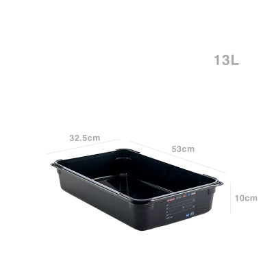 Caixa Abs GN 1/1 NSF Preto 13l 53X32.5X10cm